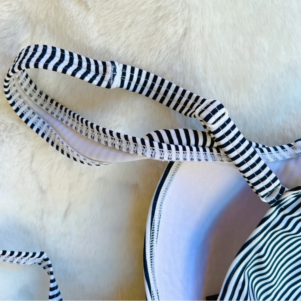 Bond-Eye L swimsuit white navy stripe D / DD rouched Australia - Picture 12 of 16